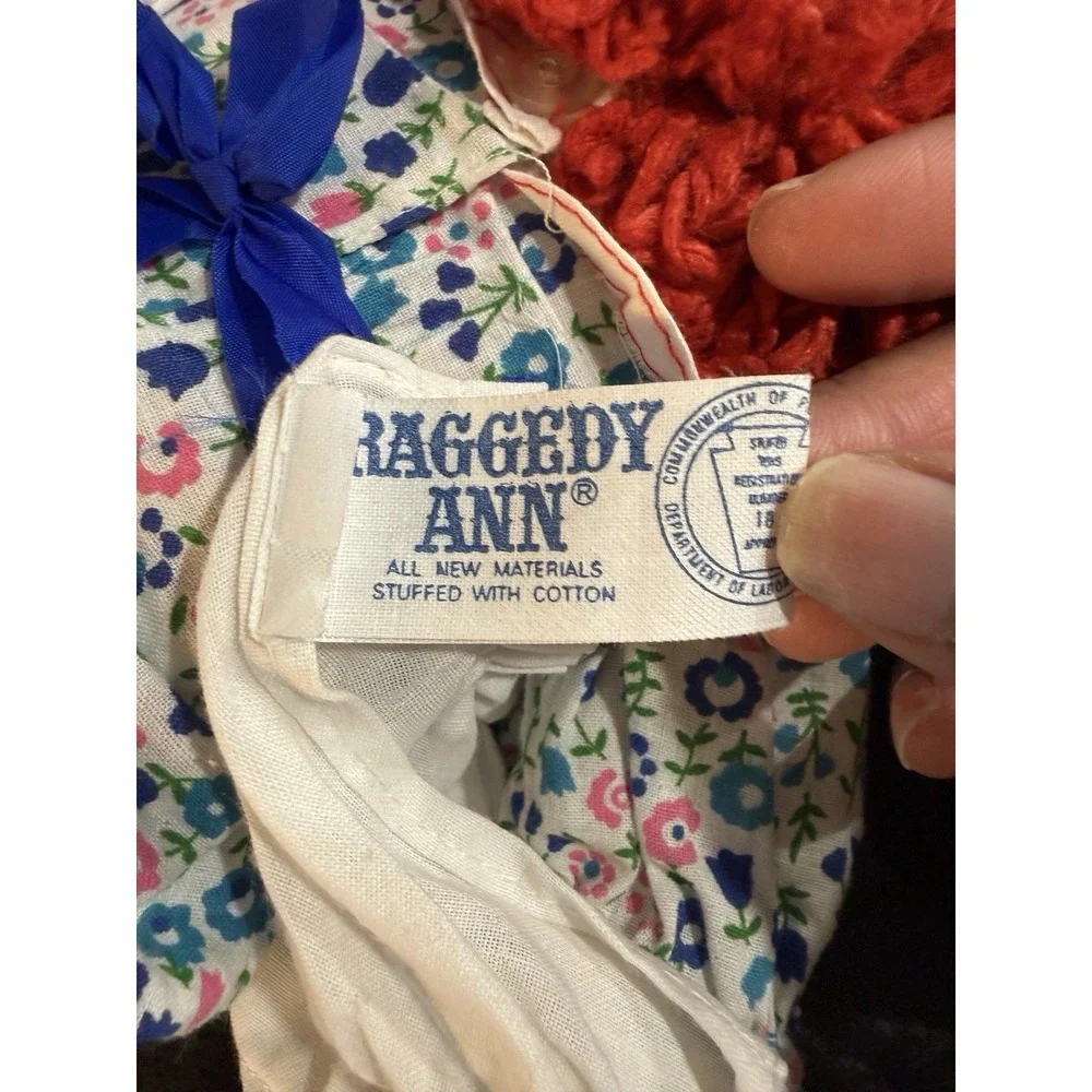 Vintage 70's Knickerbocker‎ Raggedy Ann Doll 15